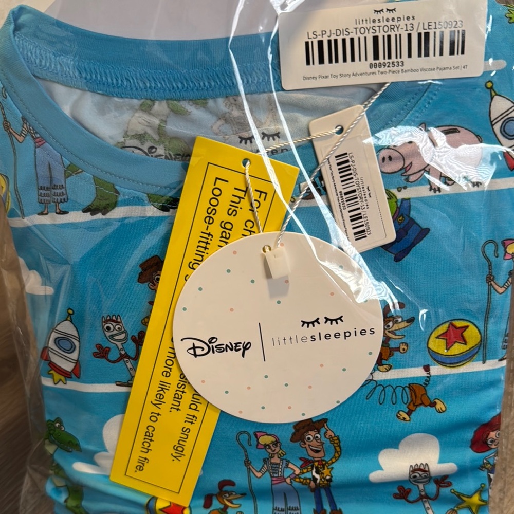 Disney Little Sleepies Toy Story Blue Pajama Set
